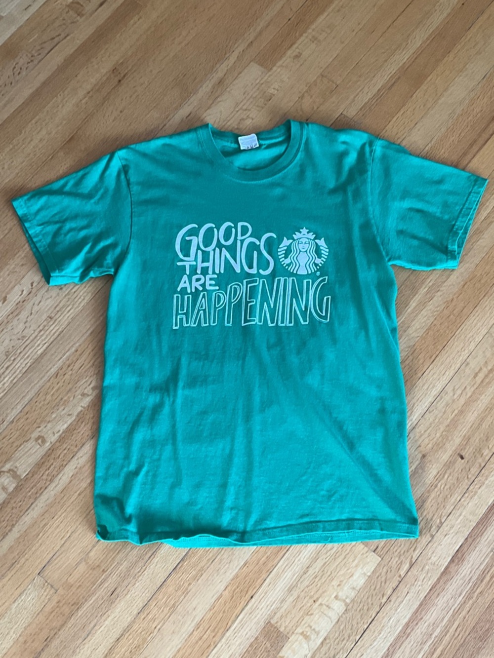 Starbucks Green Crewneck Logo Staff T-Shirt Unisex